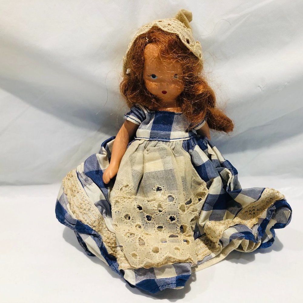 Vintage Composition NANCY ANN Storybook 5.5" DOLL # 126 Mother Goose Fairy Tale